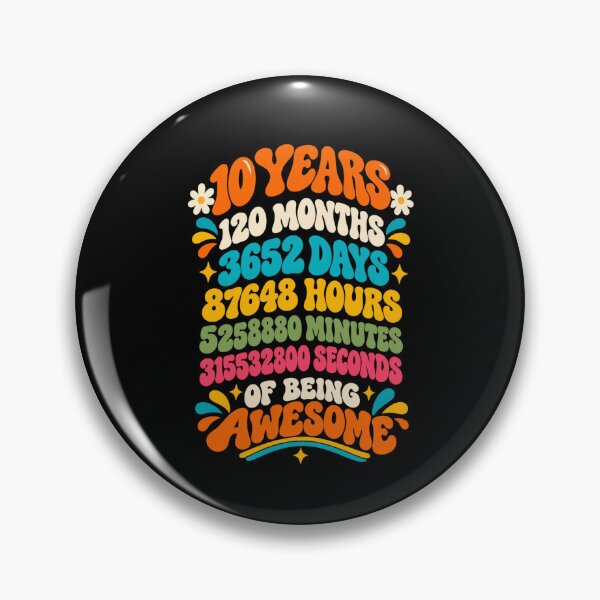 Item preview, 10 Years 120 Months  Of Being Awesome Tenth Birthday Child Celebration designed and sold by drawwiika+44.