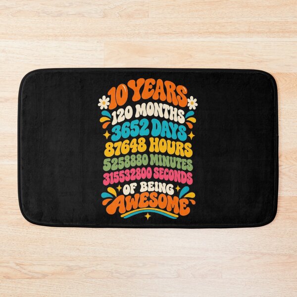 Item preview, 10 Years 120 Months  Of Being Awesome Tenth Birthday Child Celebration designed and sold by drawwiika+44.