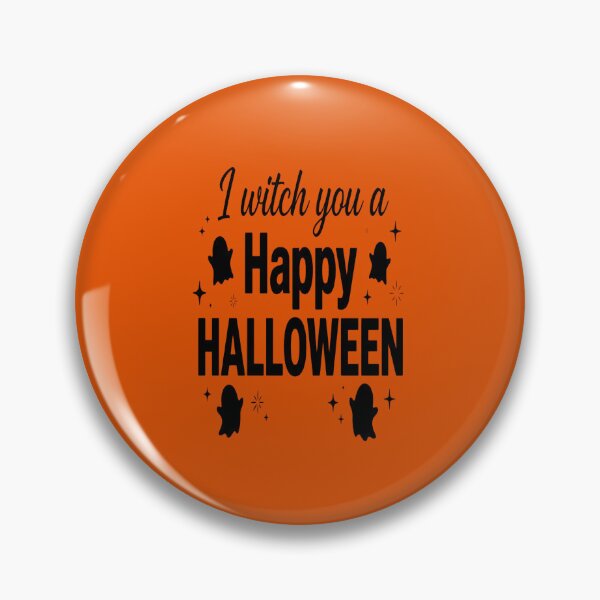 Item preview, I Witch You A Happy Halloween Ghost Pun Quote designed and sold by Custom Crest.