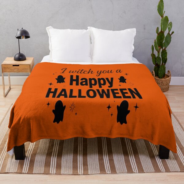 Item preview, I Witch You A Happy Halloween Ghost Pun Quote designed and sold by Custom Crest.