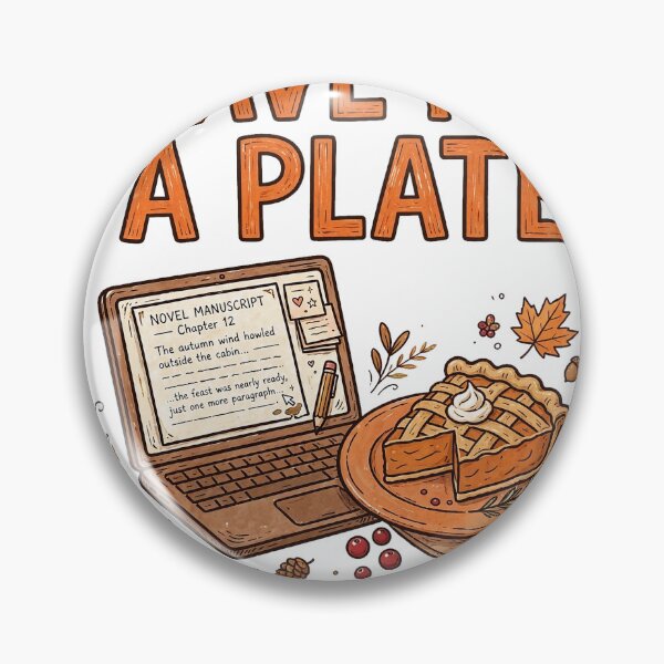 Item preview, Save Me a Plate I'm at 40k — Thanksgiving Writer designed and sold by thestevebro.