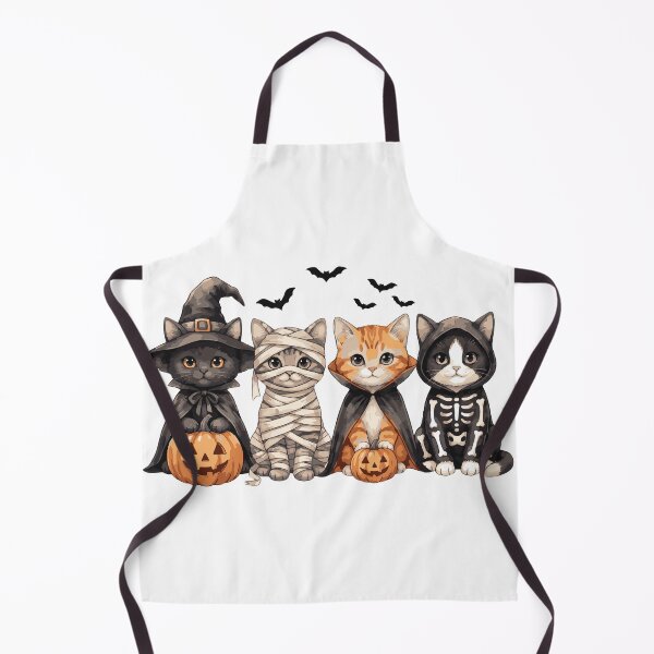 Item preview, Cute Cats Halloween Costumes Witch Mummy Skeleton designed and sold by CreativeBrains7.