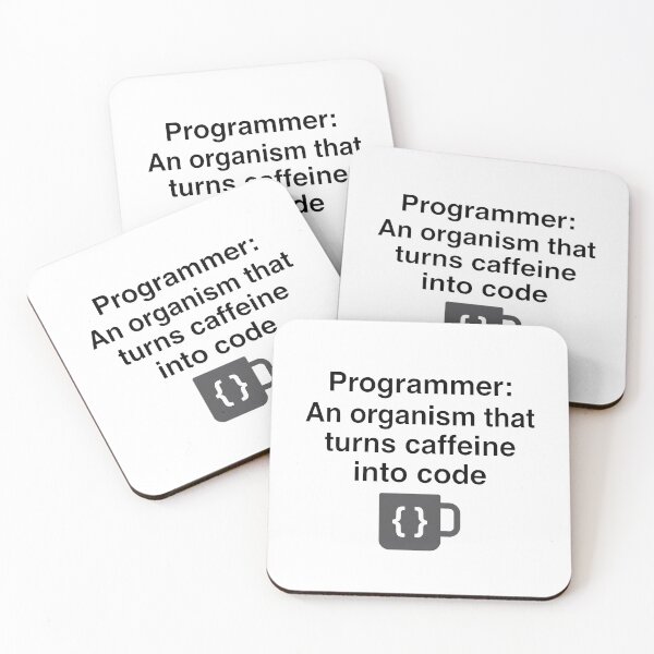 Item preview, Programmer Definition Caffeine Into Code Funny Tech designed and sold by pattman.