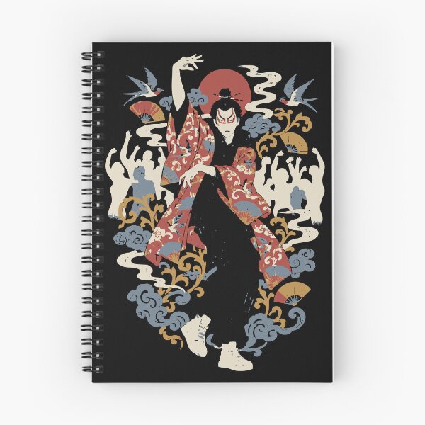 Item preview, Ukiyoe Street Dancer Kabuki Woodblock Streetwear Back Print designed and sold by WAVE-JP.