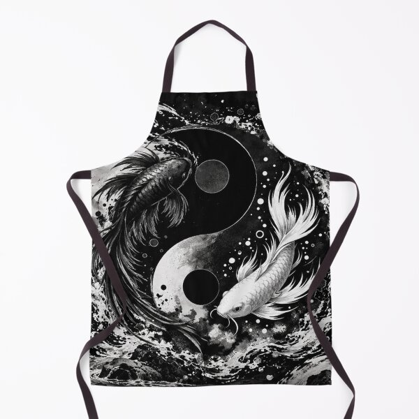 Item preview, Yin Yang Koi Fish Japanese Zen designed and sold by Fei Long Design Hub.