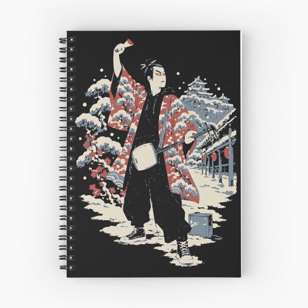 Item preview, shamisen street musician ukiyoe woodblock graphic tee designed and sold by WAVE-JP.