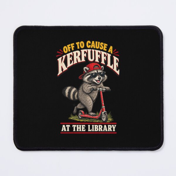 Item preview, Off To Cause A Kerfuffle At The Library Funny Raccoon Vintage designed and sold by Whirx.