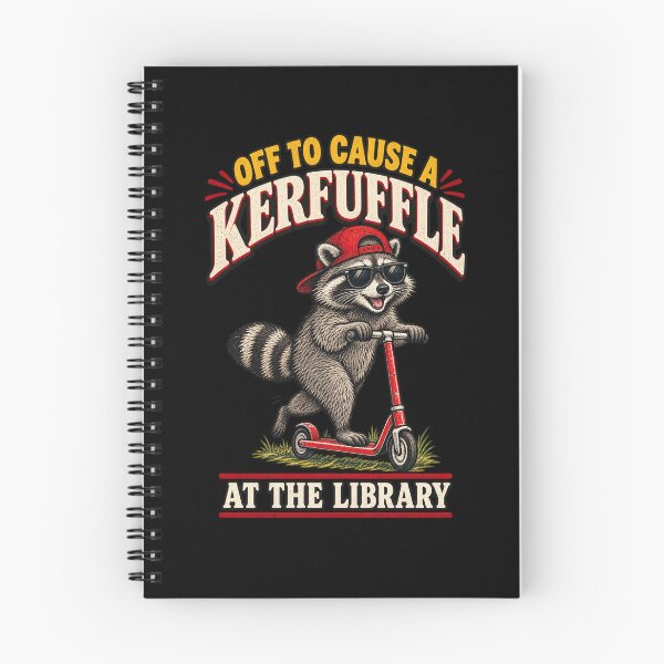 Item preview, Off To Cause A Kerfuffle At The Library Funny Raccoon Vintage designed and sold by Whirx.