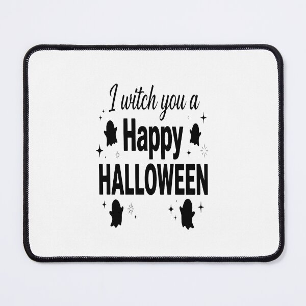 Item preview, I Witch You A Happy Halloween Ghost Pun Quote designed and sold by Custom Crest.