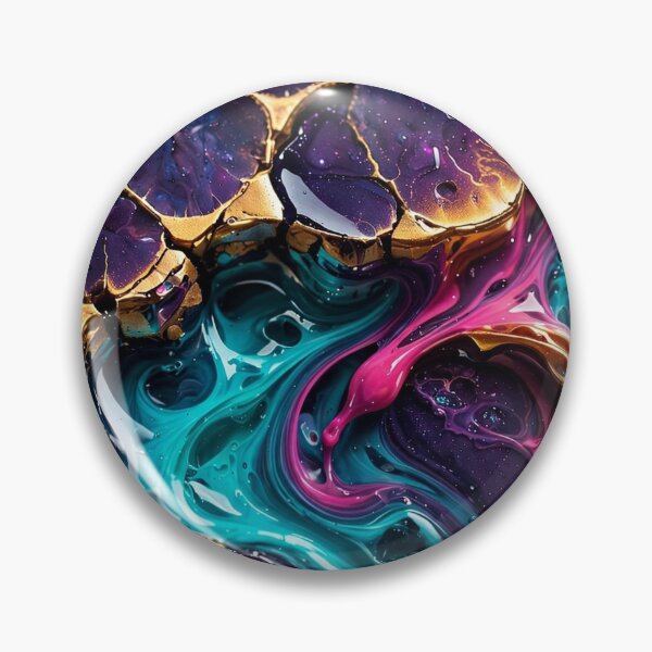 Item preview, GOLDEN FAULT LINES•FLUID RESIN ART•DARK LUXURY•ABEL LUGO•LSV designed and sold by Lugo Sunset Visions.