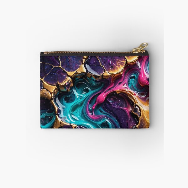 Item preview, GOLDEN FAULT LINES•FLUID RESIN ART•DARK LUXURY•ABEL LUGO•LSV designed and sold by Lugo Sunset Visions.