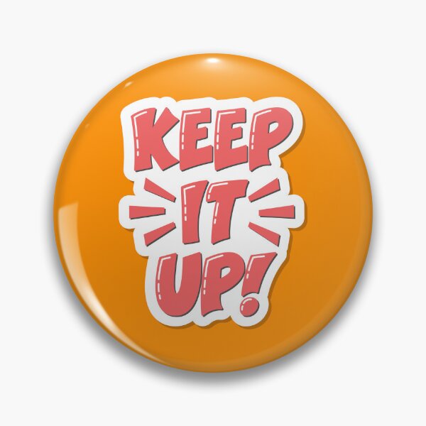 Item preview, Keep It Up Retro Typography Motivational designed and sold by PixellaneArt.