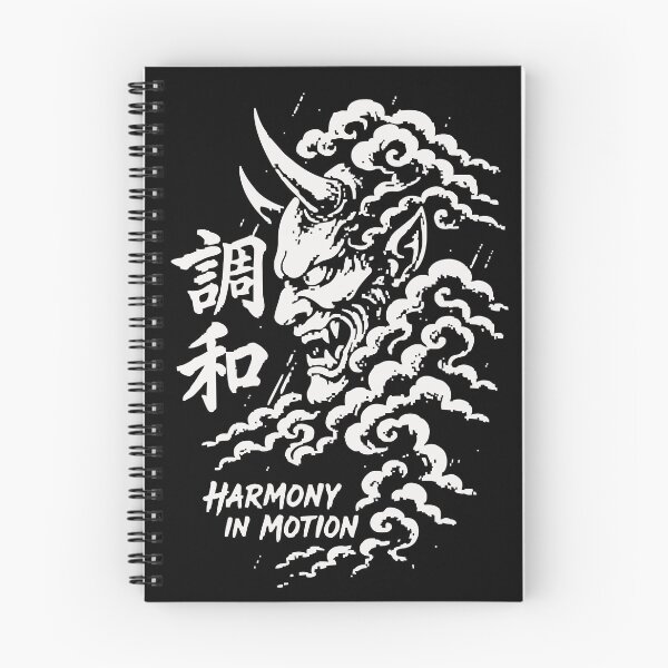 Item preview, Chowa Harmony in Motion - Oni Demon Face Kanji Calligraphy designed and sold by WAVE-JP.