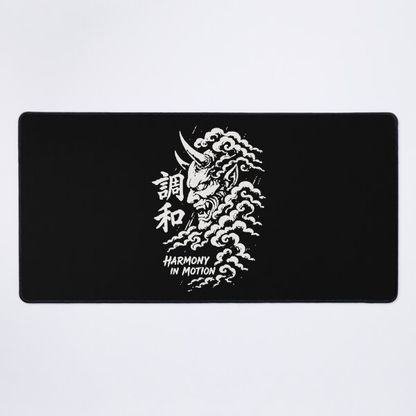 Item preview, Chowa Harmony in Motion - Oni Demon Face Kanji Calligraphy designed and sold by WAVE-JP.