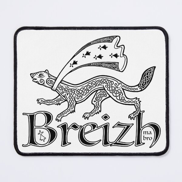 Artikelvorschau, Breizh ma bro hermine with Celtic ornament entworfen und verkauft von Art of Sun.