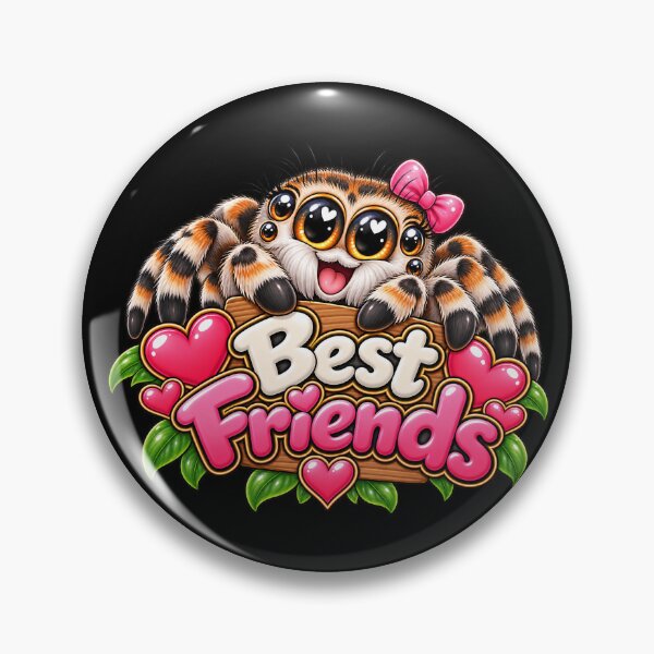 Item preview, Best Friends Jumping Spider – Cute Kawaii Spider & Arachnid Friendship Design designed and sold by aventi24.