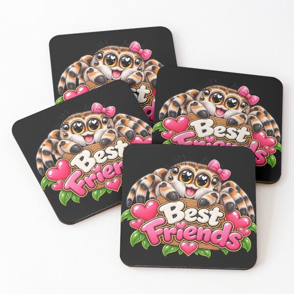 Item preview, Best Friends Jumping Spider – Cute Kawaii Spider & Arachnid Friendship Design designed and sold by aventi24.
