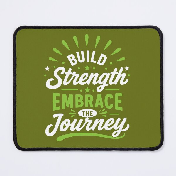 Item preview, Build Strength Embrace the Journey Motivational Growth Typography T-Shirt designed and sold by rejowan-arts.