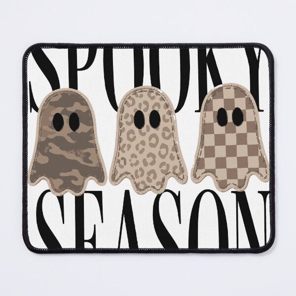 Item preview, Spooky Season Neutral Ghosts Leopard Camo Checkered designed and sold by CreativeBrains7.