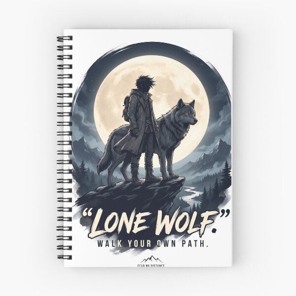 Item preview, Lone Wolf | Anime Wolf Streetwear Shirt | Original Moonlight Wanderer Design designed and sold by SAJ Design Studio.