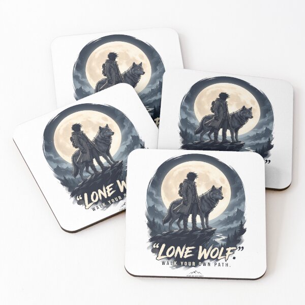 Item preview, Lone Wolf | Anime Wolf Streetwear Shirt | Original Moonlight Wanderer Design designed and sold by SAJ Design Studio.