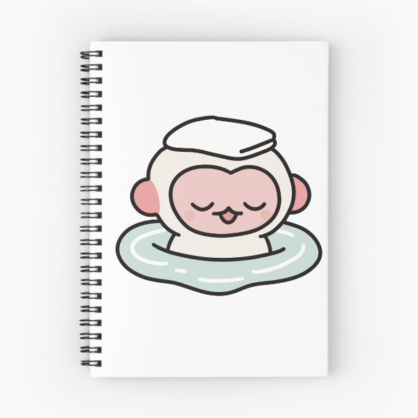 Item preview, Albino monkey bathing in hot springs designed and sold by CheylaDesigns.