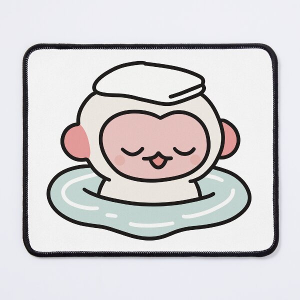 Item preview, Albino monkey bathing in hot springs designed and sold by CheylaDesigns.