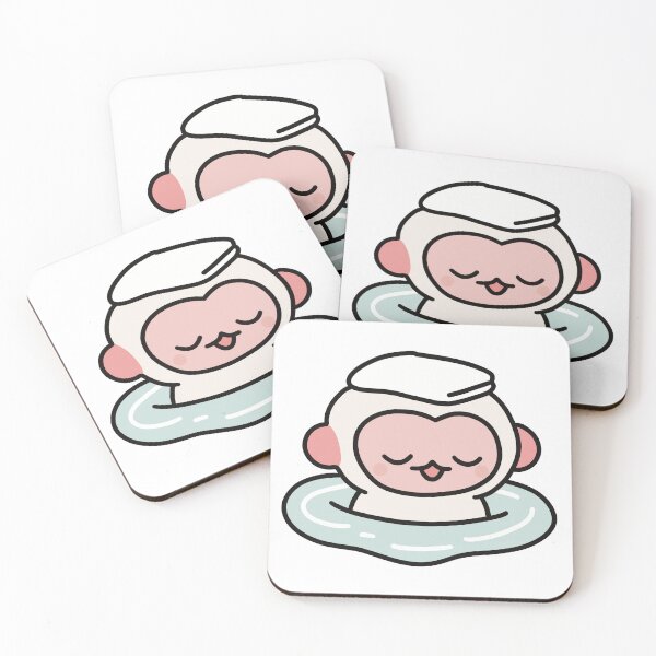 Item preview, Albino monkey bathing in hot springs designed and sold by CheylaDesigns.