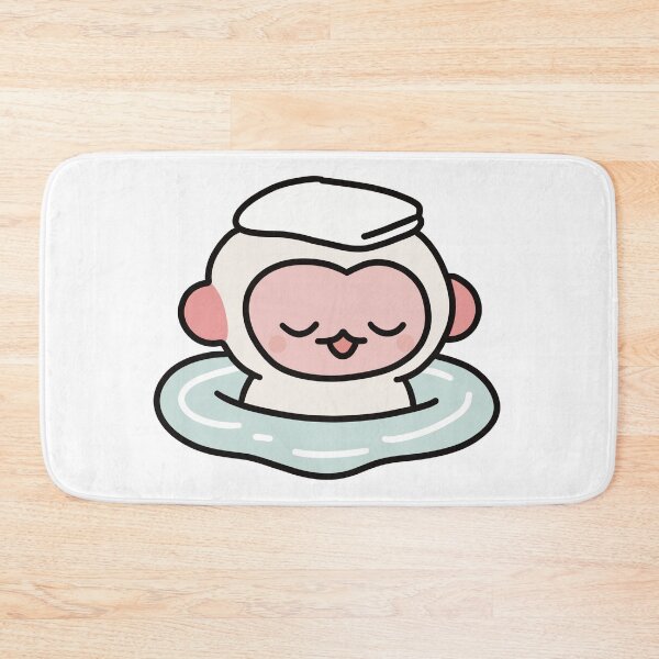 Item preview, Albino monkey bathing in hot springs designed and sold by CheylaDesigns.