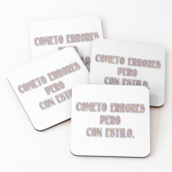 Item preview, Cometo errores pero con estilo - Spanish Adult Mood Quote designed and sold by Yamy Morrell Art and Design.