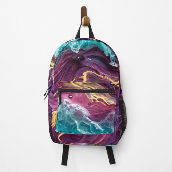 Item preview, NEON TIDE•FLUID RESIN ART•TURQUOISE MAGENTA GOLD•ABEL LUGO•LSV designed and sold by Lugo Sunset Visions.
