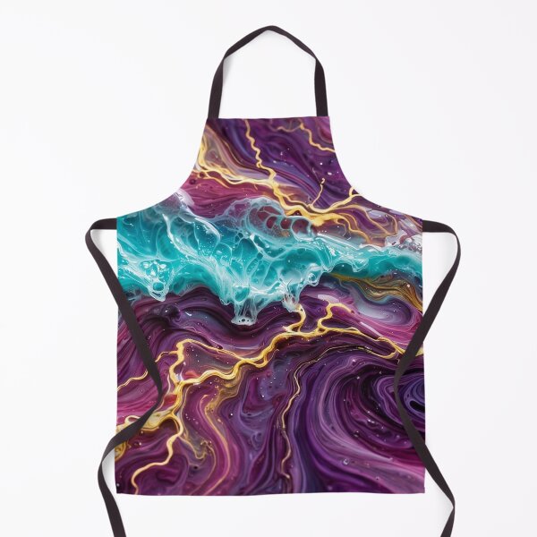 Item preview, NEON TIDE•FLUID RESIN ART•TURQUOISE MAGENTA GOLD•ABEL LUGO•LSV designed and sold by Lugo Sunset Visions.