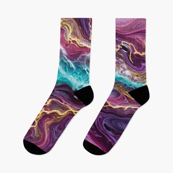 Item preview, NEON TIDE•FLUID RESIN ART•TURQUOISE MAGENTA GOLD•ABEL LUGO•LSV designed and sold by Lugo Sunset Visions.