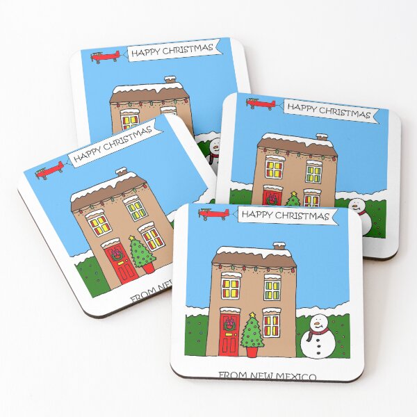Item preview,  Happy Christmas From New Mexico a Cute Festive House designed and sold by KateTaylor.