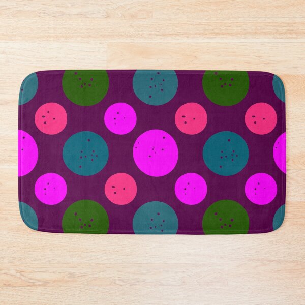 Item preview, Neon Polka Dot Pattern - Retro Magenta & Teal Speckled Circles Design   designed and sold by UniqueDesign751.