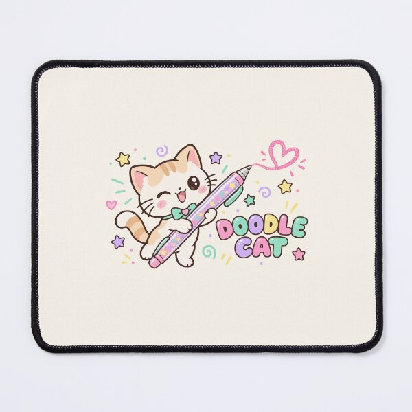 Item preview, Cute Doodle Cat Gel Pen Kawaii Stationery Lover designed and sold by DmaarGroup.