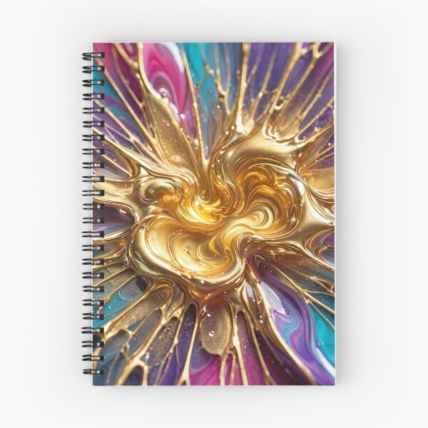 Item preview, GOLDEN BLOOM•FLUID RESIN ART•COSMIC FLOWER•ABEL LUGO•LSV designed and sold by Lugo Sunset Visions.