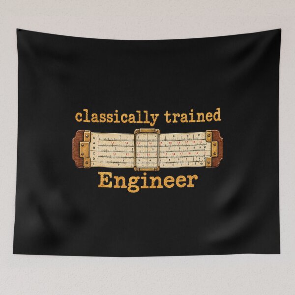 Item preview, Classically Trained Engineer Vintage Slide Rule Calculator designed and sold by Whirx.