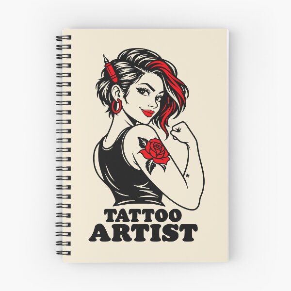 Item preview, Retro Tattoo Artist Strong Woman designed and sold by MavtM.