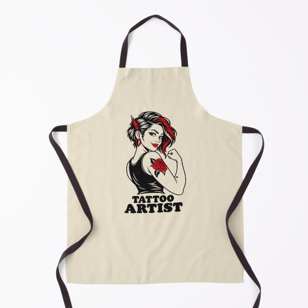 Item preview, Retro Tattoo Artist Strong Woman designed and sold by MavtM.