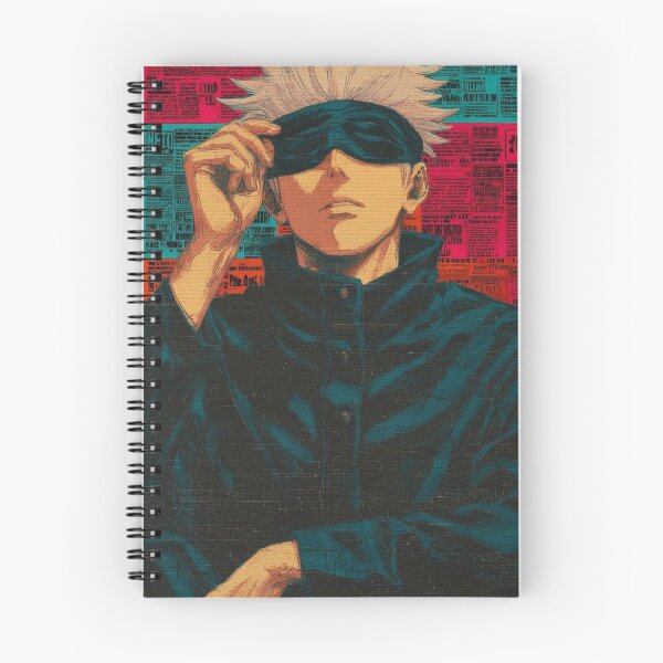 Item preview, Gojo Satoru Newspaper Collage – Jujutsu Kaisen Pop Art designed and sold by frantuliuss.