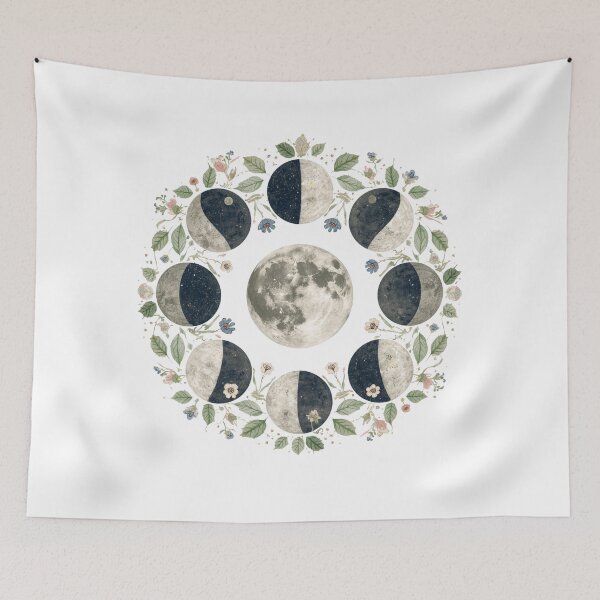 Item preview, Moon Phase Botanicals designed and sold by catcurio.