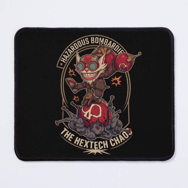 Item preview, Hazardous Bombardier Hextech Chaos Bomb Goblin Graphic Art designed and sold by CuteKats.