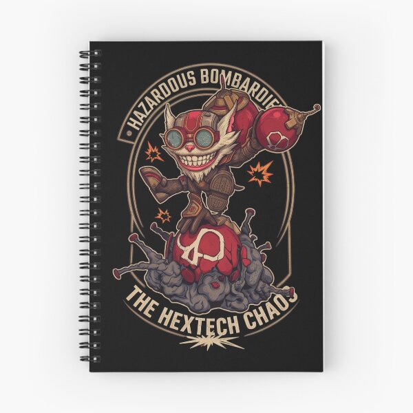 Item preview, Hazardous Bombardier Hextech Chaos Bomb Goblin Graphic Art designed and sold by CuteKats.