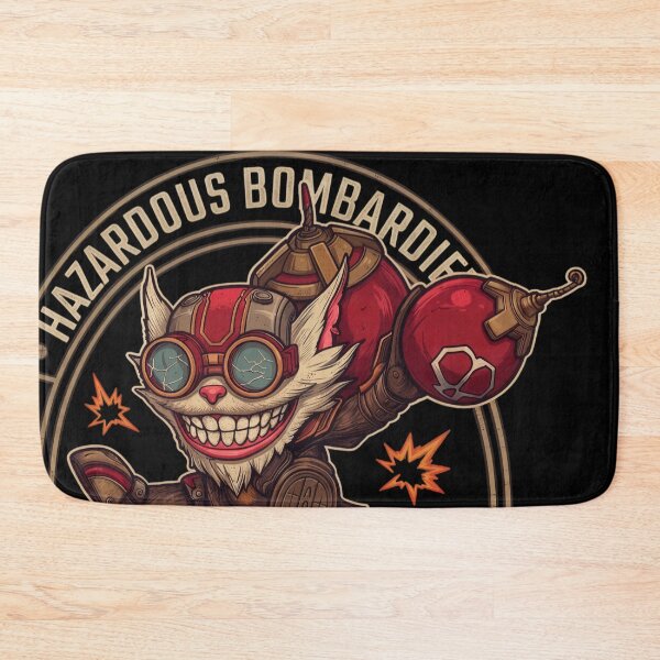 Item preview, Hazardous Bombardier Hextech Chaos Bomb Goblin Graphic Art designed and sold by CuteKats.