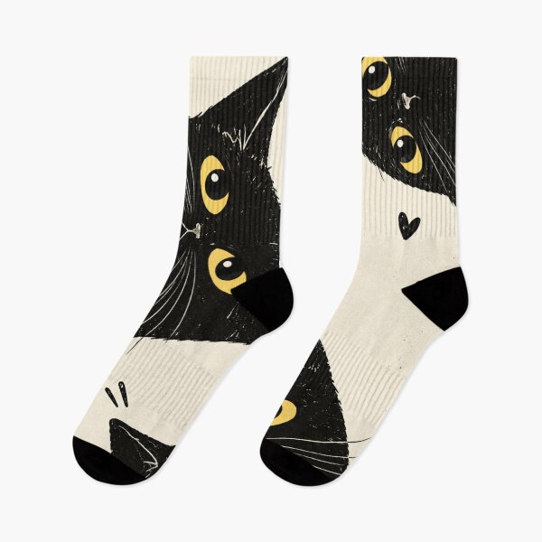 Item preview, Cute Black Cats Pattern – Adorable Black Kitty Cat Lover Art designed and sold by AbstractAuraArt.