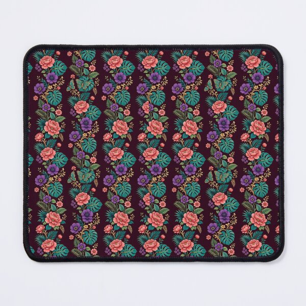 Item preview, Ornate Baroque Floral Stripes - Dark Botanical Pattern designed and sold by lovelys-store.