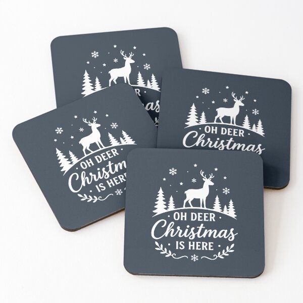 Item preview, Oh Deer Christmas Is Here – Funny Reindeer Holiday Art designed and sold by Tklezardesigns.
