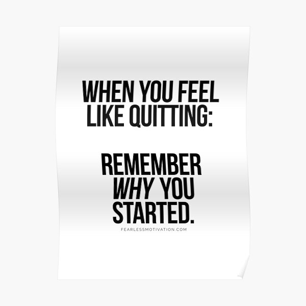 REMEMBER "WHY" Poster