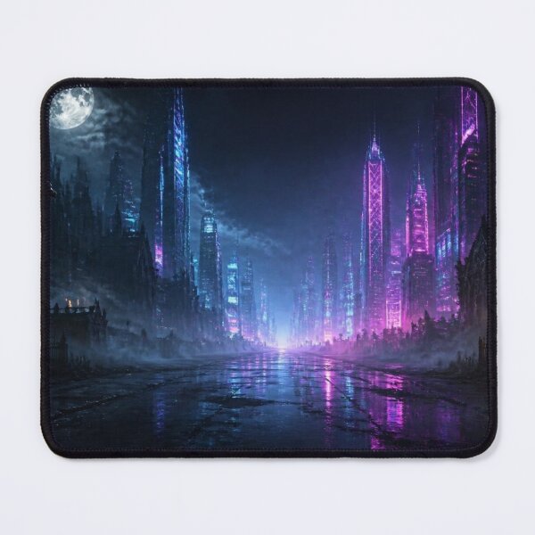 Item preview, Dark Synthwave Gothic Cyberpunk Street Horizon designed and sold by LazyDayzCo.